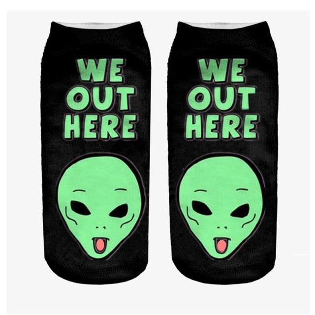 3D Cat Ankle Socks - (25 Style Options) - (4 Color Options) - One Size - Girls and Women
