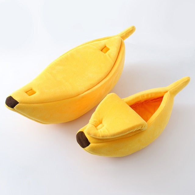 Cozy Banana Bed - Dog Cat - (S-XL) - (6 Color Options)