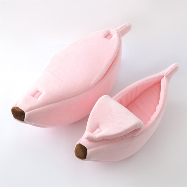 Cozy Banana Bed - Dog Cat - (S-XL) - (6 Color Options)
