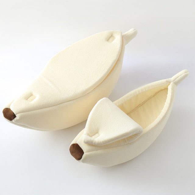 Cozy Banana Bed - Dog Cat - (S-XL) - (6 Color Options)