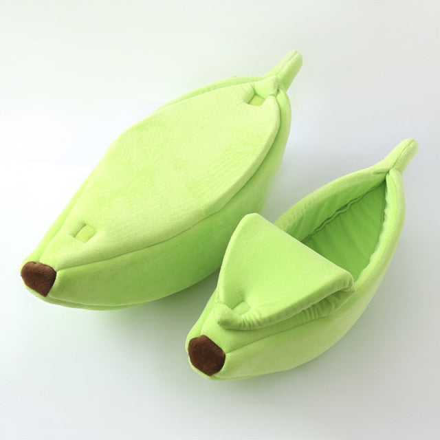 Cozy Banana Bed - Dog Cat - (S-XL) - (6 Color Options)