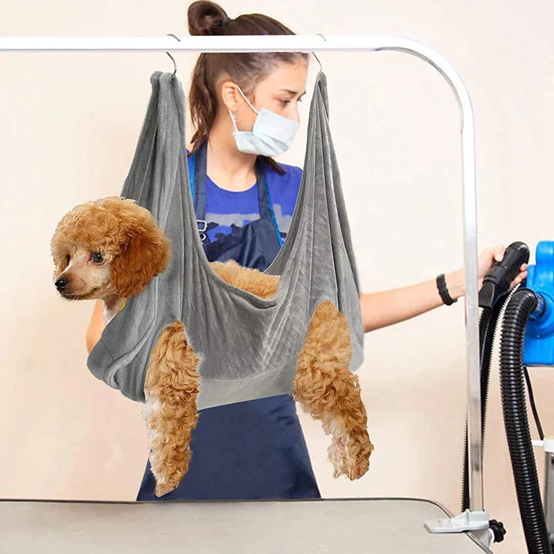 Hanging Grooming Hammock Harness - Dog Cat - (4 Color Options) - (S-L) - USA