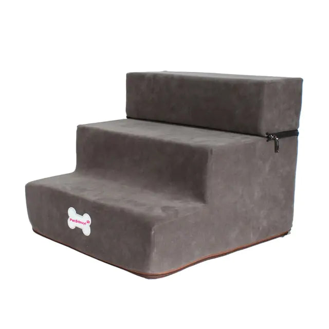 Bed Stairs - Dog - (Foldable) - (Anti-Slip) - (3-Level) - (5 Color Options) -
