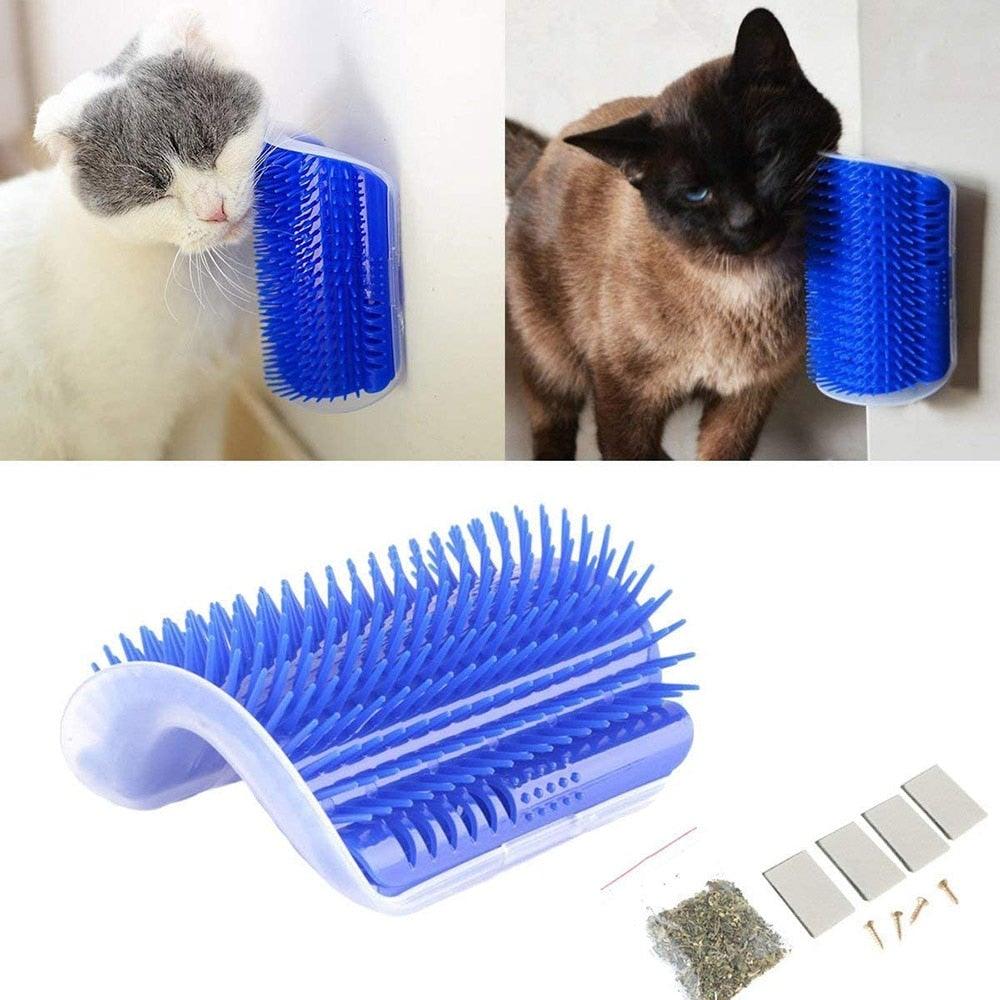 Self Groomer Brush and Massager - Cat - 4 Color Options)