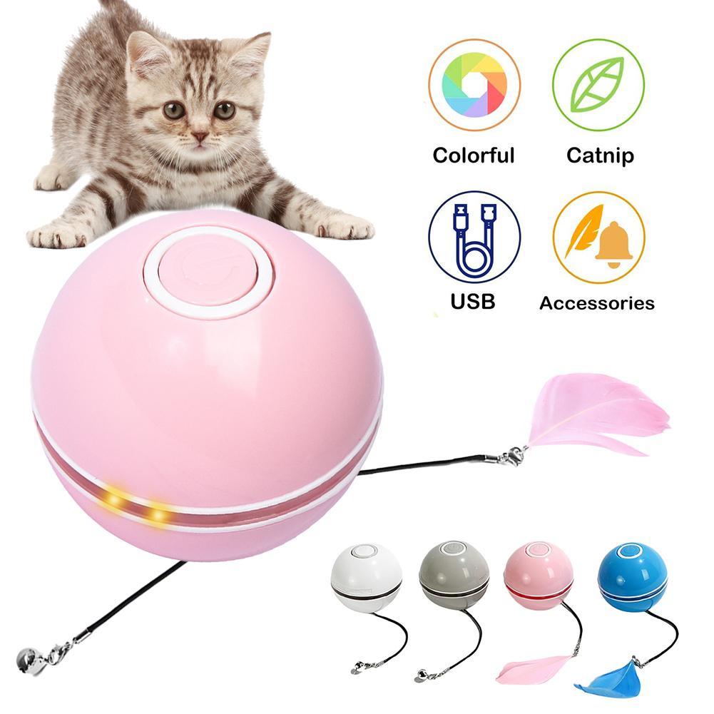 Interactive Colorful Smart Toy Ball - Cat - (4 Color Options) - (While Supplies Last)