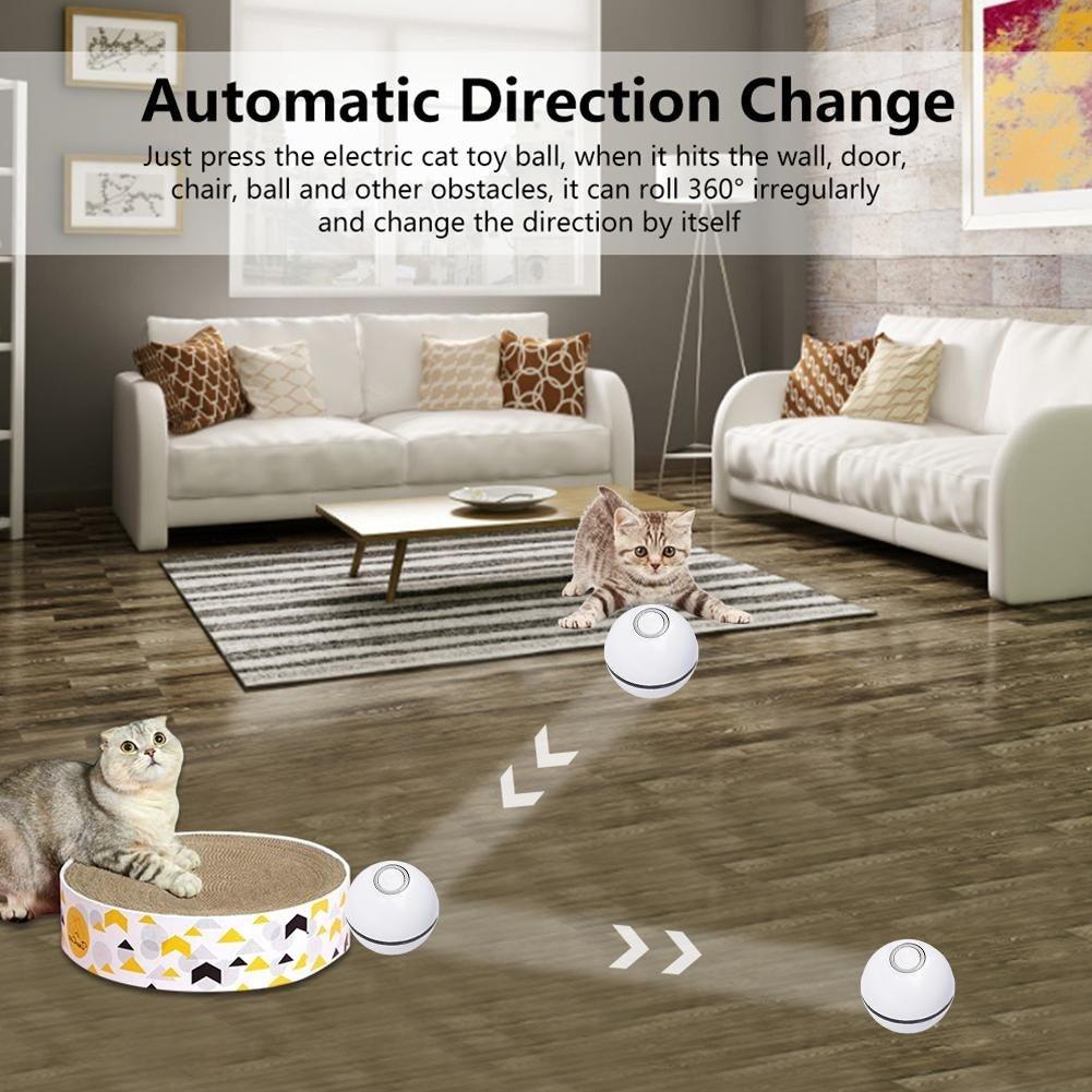 Interactive Colorful Smart Toy Ball - Cat - (4 Color Options) - (While Supplies Last)
