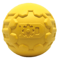 Industrial Ball Toy for Heavy Chewers - Dog  - (Yellow) -  (Rubber) - (SodaPup)