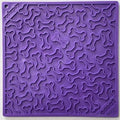 Anxious Dog: Try this Relief Enrichment Lick Mat (Bones) (Purple & Red)