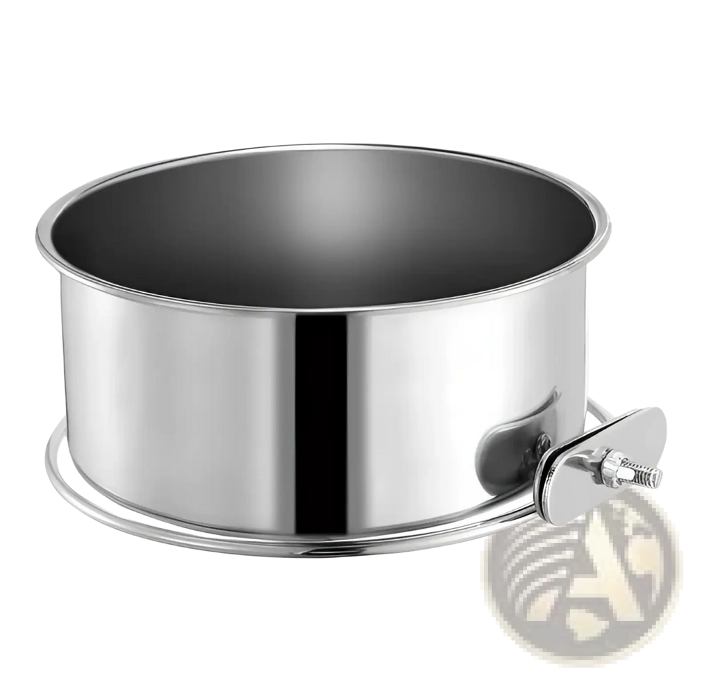 Stainless Steel Crate Dog Bowl Hanging Pet Food Dish