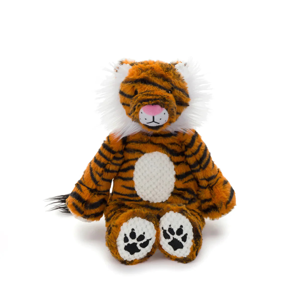 Floppy Tiger Cuddle Plush Toy - Dog - (Brown) - (Squeaky) - (S, L) -  (Fabdog®) - (While Supplies Last)
