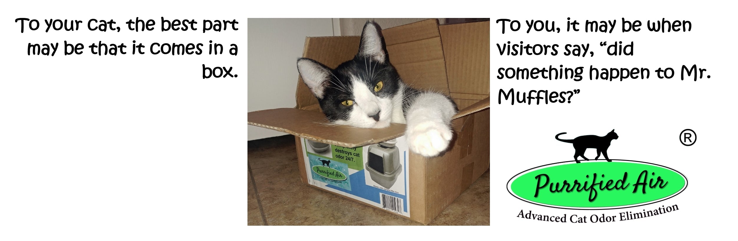 Quiet Fan Litter Box Air Filter - Cat - (Purrified Air...) - Multiple Units Available  - (While Supplies Last)