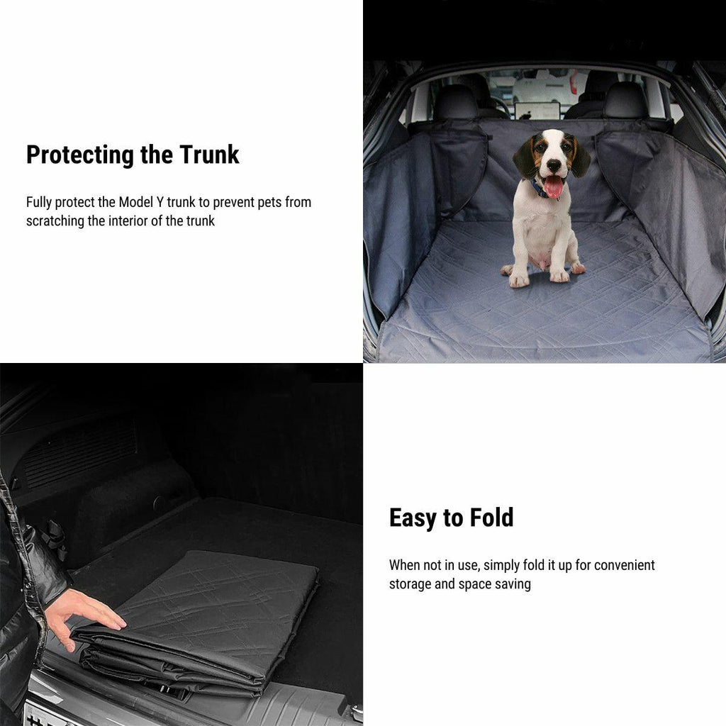 Trunk Mat  - Dog - (Tesla Model Y) - (Waterproof) - (Cargo Liner) -  (TESERY) - (Black) - (While Supplies Last)