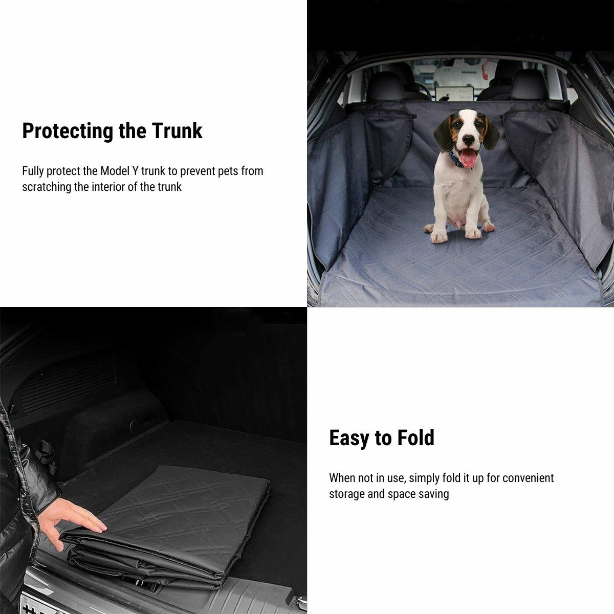 Trunk Mat  - Dog - (Tesla Model Y) - (Waterproof) - (Cargo Liner) -  (TESERY) - (Black) - (While Supplies Last)
