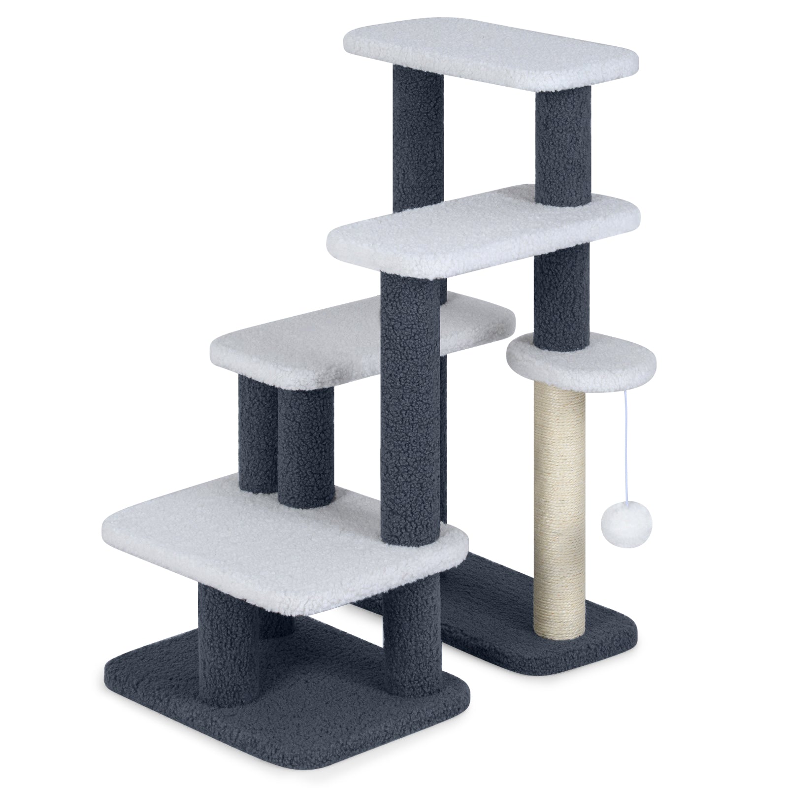 2-in-1 Cat Stairs and Cat Tree Tower ...