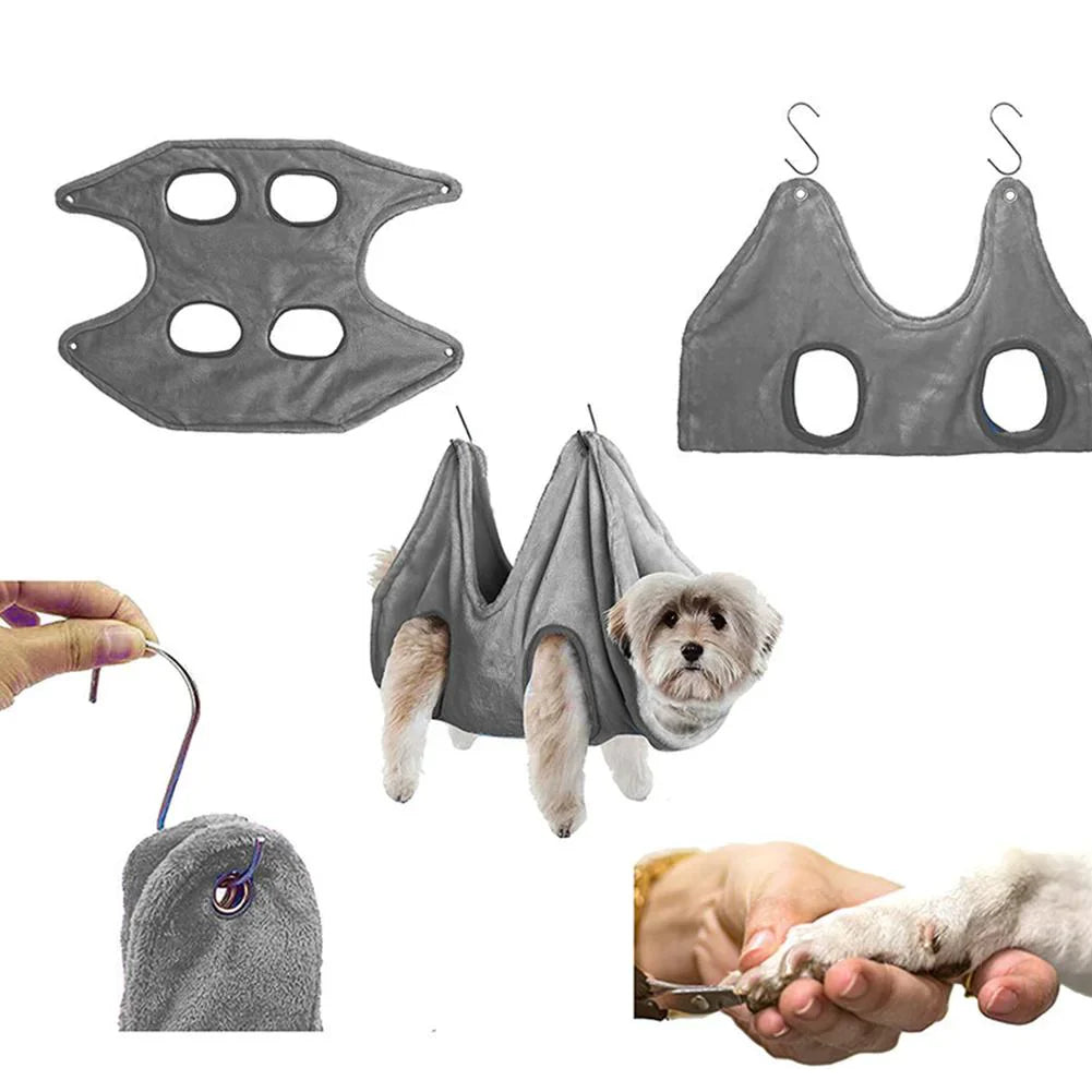 Hanging Grooming Hammock Harness - Dog Cat - (4 Color Options) - (S-L) - USA
