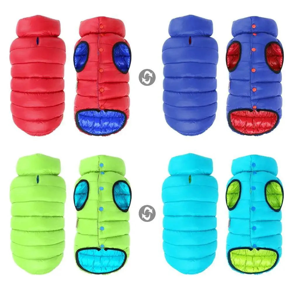 Reversible Waterproof Cloak Vest  - Dog - (3 Color Options) - (L-7XL)