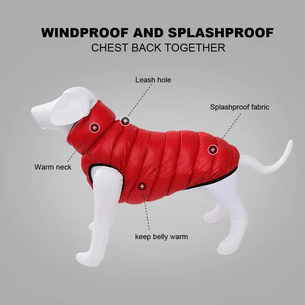 Reversible Waterproof Cloak Vest  - Dog - (3 Color Options) - (L-7XL)