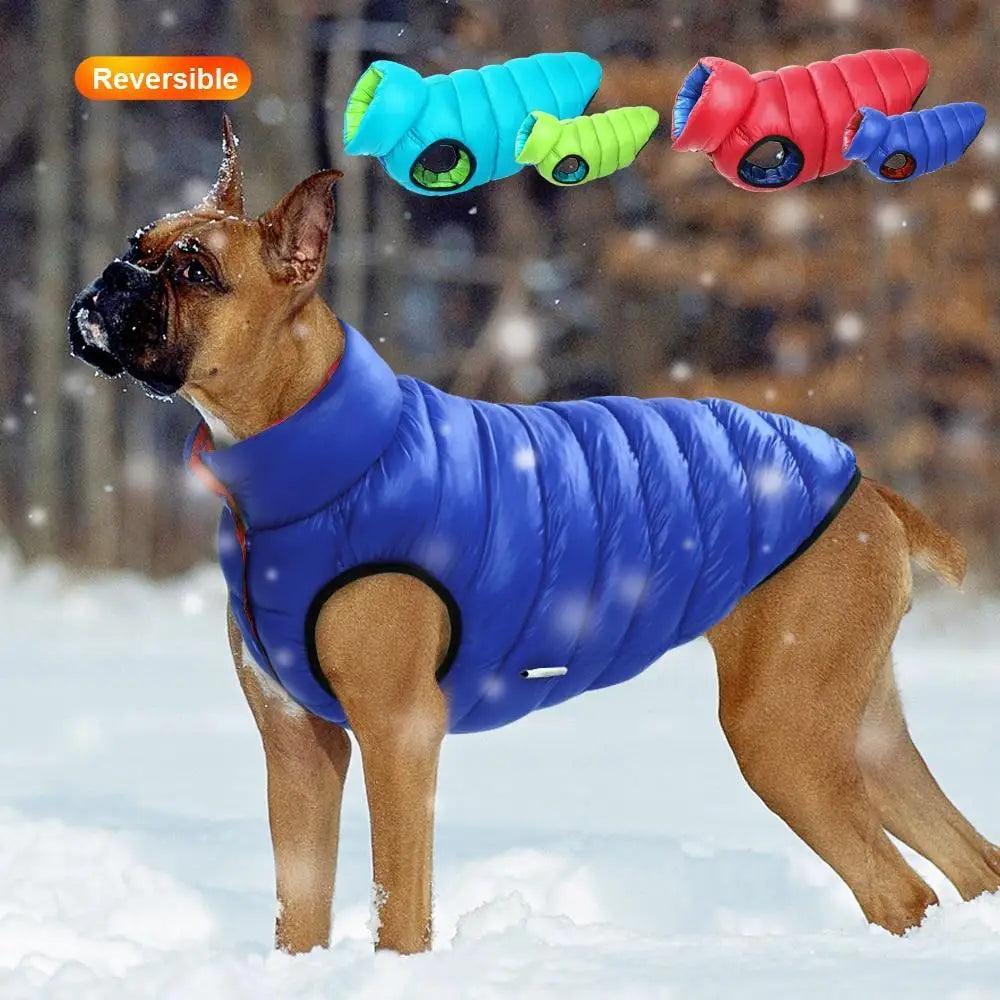 Reversible Waterproof Cloak Vest  - Dog - (3 Color Options) - (L-7XL)