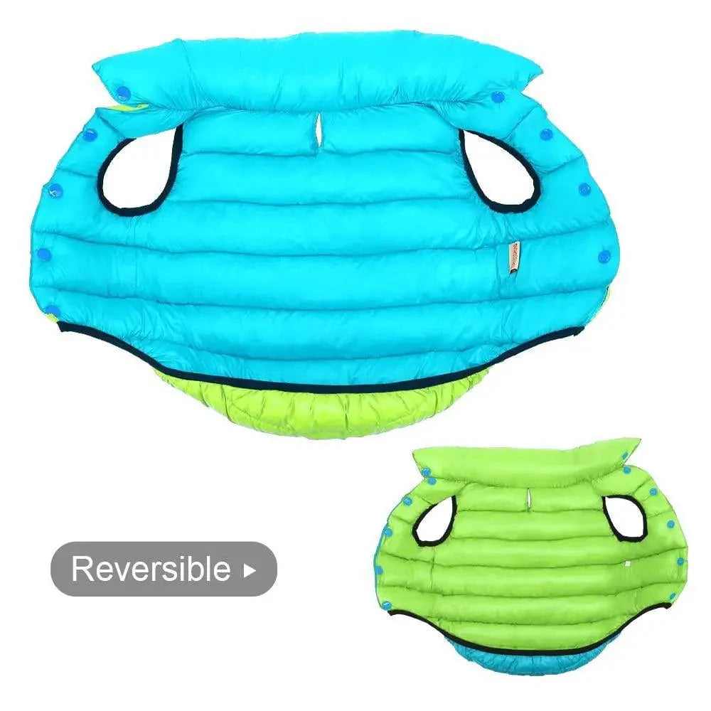 Reversible Waterproof Cloak Vest  - Dog - (3 Color Options) - (L-7XL)