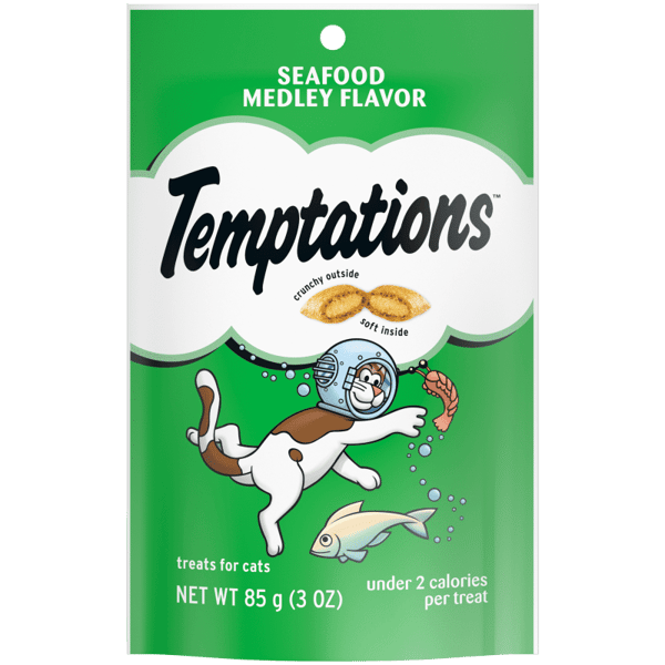 Temptations Seafood Medley Treat - Cat (Fish, Seafood) - (16 & 30 oz) - (While Supplies Last)